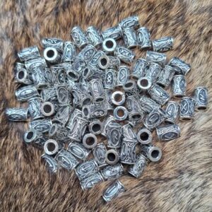 Perles runes argent